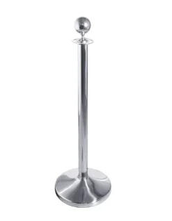 Absperrpfosten ohne Seil 100cm Edelstahl