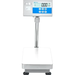 AE Adam Bodenwaage mit Hochanzeige und Einbaudrucker für Etiketten oder Barcodes 120 kg / Lesbarkeit 5 g