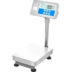 AE Adam Bodenwaage mit Hochanzeige und Einbaudrucker für Etiketten oder Barcodes 120 kg / Lesbarkeit 5 g
