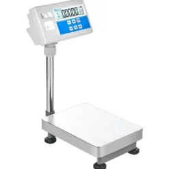 AE Adam Bodenwaage mit Hochanzeige und Einbaudrucker für Etiketten oder Barcodes 16 kg / Lesbarkeit 0,5 g