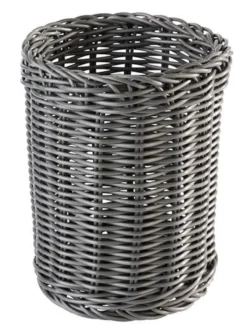 APS Besteckkorb -ECONOMIC- Vertikal, anthrazit, Ø 12 cm, H: 15 cm