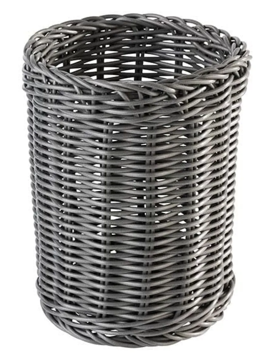 APS Besteckkorb -ECONOMIC- Vertikal, anthrazit, Ø 12 cm, H: 15 cm