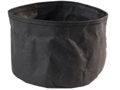 APS Brottasche -PAPERBAG- rund, Ø 17 cm x H: 11 cm, Schwarz