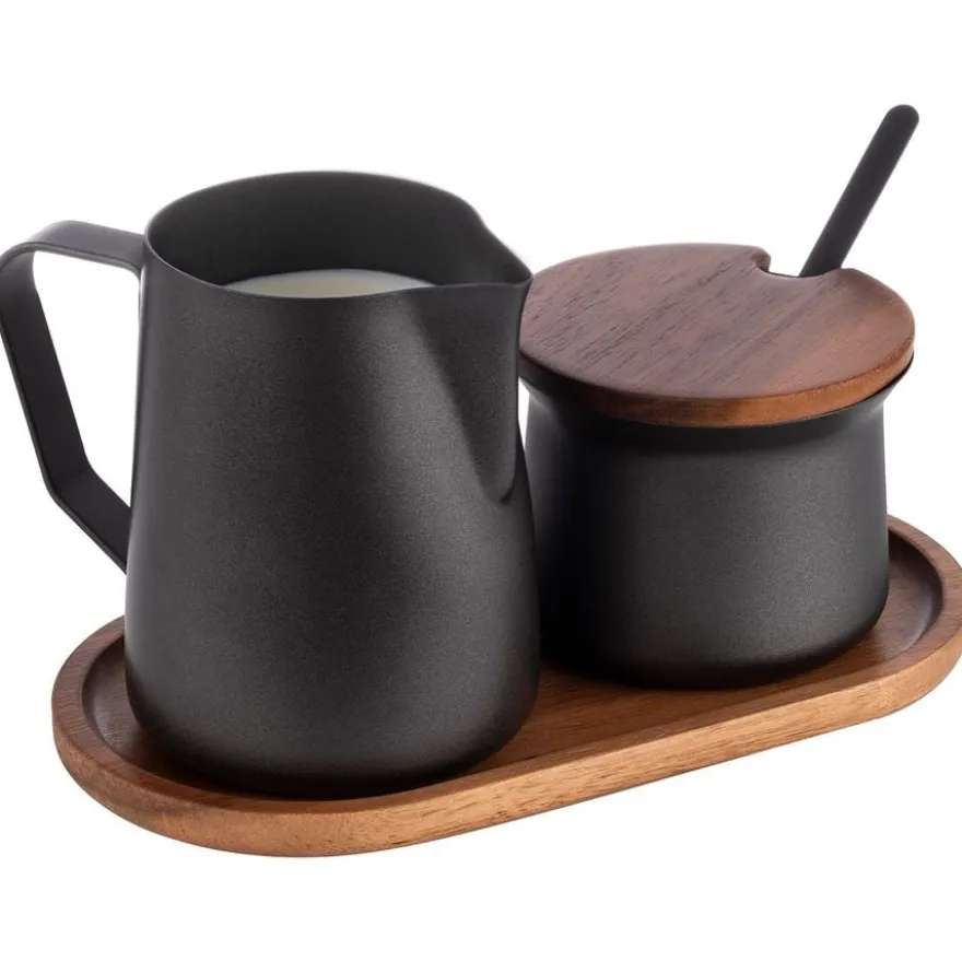APS Milch- und Zucker-Set, schwarz