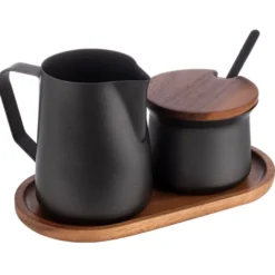 APS Milch- und Zucker-Set, schwarz