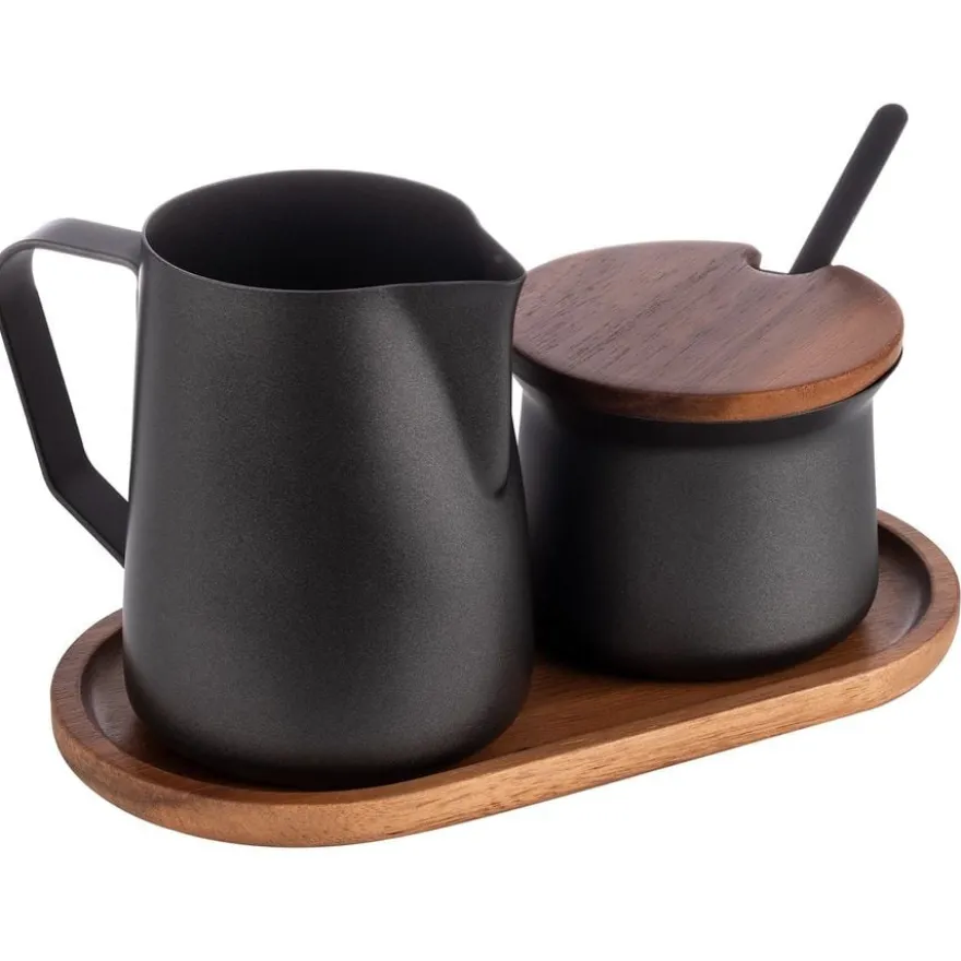 APS Milch- und Zucker-Set, schwarz