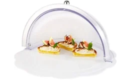 APS Rolltophaube Rund 380x200 - Chromgriff