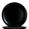 Arcoroc Evolutions Black Coupteller flach 25 cm, schwarz