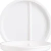 Arcoroc Restaurant White Menüteller 2-geteilt 23 cm, weiß