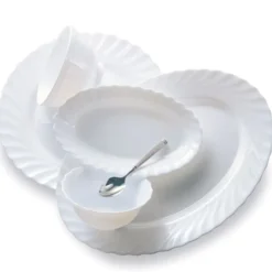 Arcoroc Schale oval Arcoroc Trianon Uni weiß, 22cm