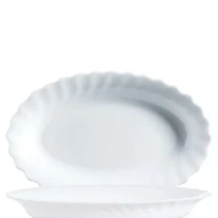 Arcoroc Schale oval Arcoroc Trianon Uni weiß, 22cm