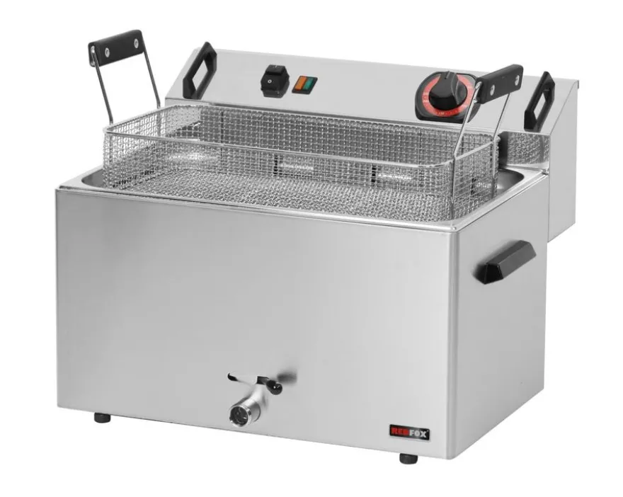 A&S Elektro Backwaren-Fritteuse 16 L, 9 kW, mit Ablasshahn