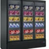 A&S Gefrierkühlschrank 1530 Liter schwarz, 3 Klapptüren