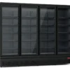 A&S Getränkekühlschrank 2000 Liter schwarz, 4 Klapptüren