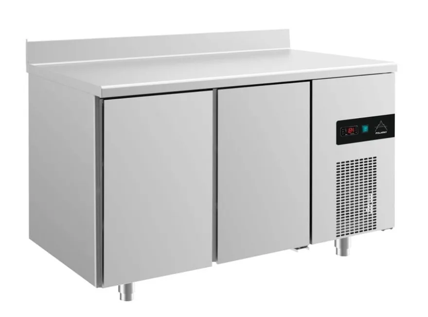 A&S Kühltisch -2 bis +8°C 1400x700x850mm mit 2 Türen u. Aufkantung