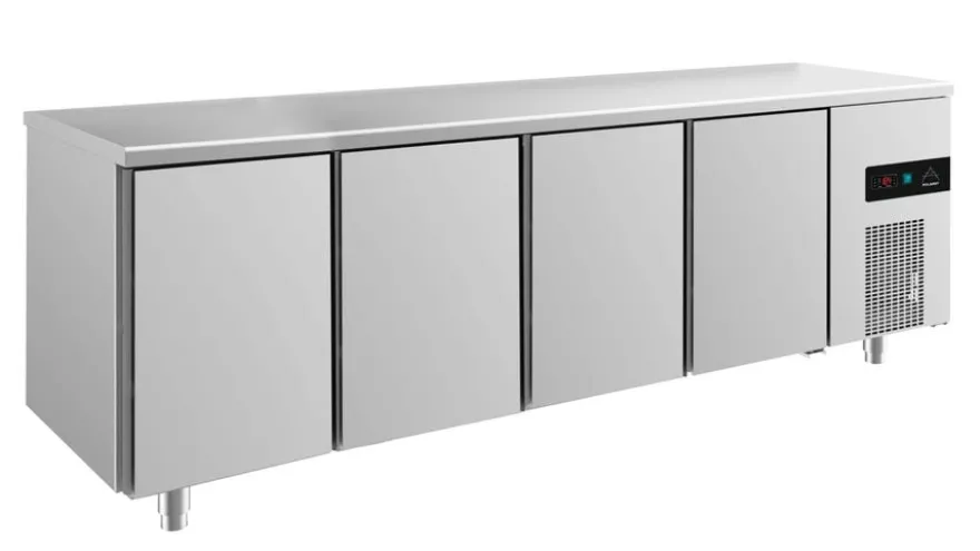 A&S Kühltisch -2 bis +8°C 2330x700x850mm mit 4 Türen (4TTTT)