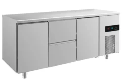 A&S Kühltisch -2 bis +8°C 1865x700x850mm mit 2x Türen und 1x zwei Schubladen (3TZT)