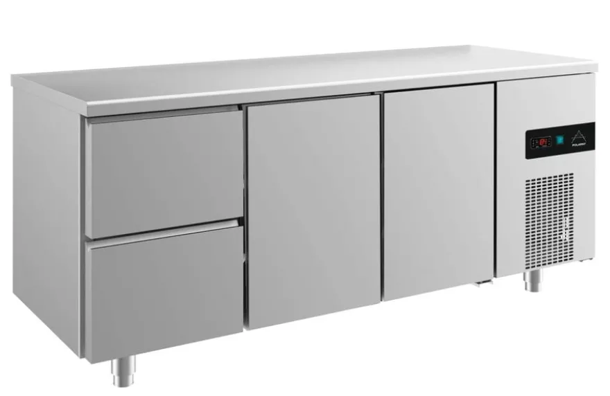 A&S Kühltisch -2 bis +8°C 1865x700x850mm mit 2x Türen und 1x zwei Schubladen (3ZTT)