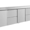 A&S Kühltisch -2 bis +8°C 2330x700x850mm mit 2x Türen und 2x zwei Schubladen (4TZTZ)