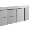 A&S Kühltisch -2 bis +8°C 2330x700x850mm mit 2x Türen und 2x zwei Schubladen (4ZZTT)