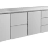 A&S Kühltisch -2 bis +8°C 2330x700x850mm mit 2x Türen, 1x zwei Schubladen und 1x 3 Schubladen (4TZTD)