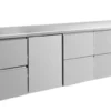 A&S Kühltisch -2 bis +8°C 2330x700x850mm mit 1x Tür und 3x zwei Schubladen (4ZTZZ)