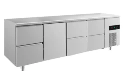 A&S Kühltisch -2 bis +8°C 2330x700x850mm mit 1x Tür und 3x zwei Schubladen (4ZTZZ)