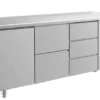 A&S Kühltisch -2 bis +8°C 1865x700x850mm mit 1x Tür, 1x zwei Schubladen und 1x drei Schubladen (3TZD)