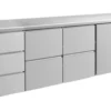 A&S Kühltisch -2 bis +8°C 2330x700x850mm mit 1x Tür, 2x zwei Schubladen und 1x 3 Schubladen (4DZZT)