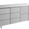 A&S Kühltisch -2 bis +8°C 1865x700x850mm mit 1x zwei Schubladen und 2x drei Schubladen (3DDZ)