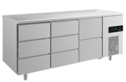 A&S Kühltisch -2 bis +8°C 1865x700x850mm mit 1x zwei Schubladen und 2x drei Schubladen (3DDZ)