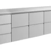 A&S Kühltisch -2 bis +8°C 2330x700x850mm mit 3x zwei Schubladen und 1x drei Schubladen (4DZZZ)