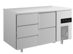 A&S Kühltisch -2 bis +8°C 1400x700x850mm mit 1x zwei Schubladen und 1x drei Schubladen (2DZ)