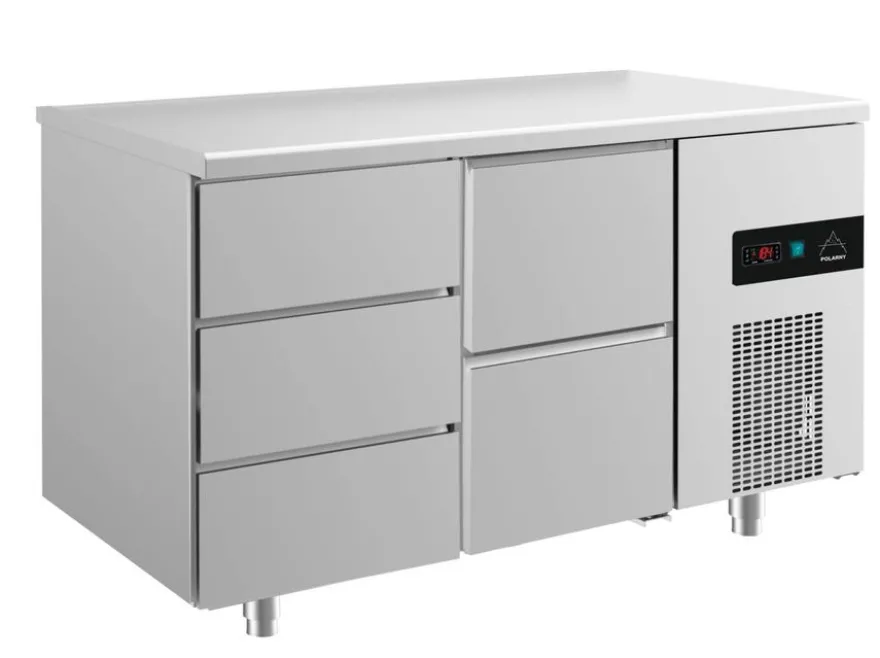 A&S Kühltisch -2 bis +8°C 1400x700x850mm mit 1x zwei Schubladen und 1x drei Schubladen (2DZ)
