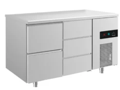 A&S Kühltisch -2 bis +8°C 1400x700x850mm mit 1x zwei Schubladen und 1x drei Schubladen (2ZD)