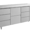 A&S Kühltisch -2 bis +8°C 1865x700x850mm mit 1x zwei Schubladen und 2x drei Schubladen (3DZD)