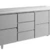 A&S Kühltisch -2 bis +8°C 1865x700x850mm mit 2x zwei Schubladen und 1x drei Schubladen (3ZDZ)