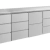 A&S Kühltisch -2 bis +8°C 2330x700x850mm mit 1x zwei Schubladen und 3x drei Schubladen (4DDZD)