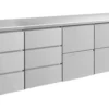 A&S Kühltisch -2 bis +8°C 2330x700x850mm mit 2x zwei Schubladen und 2x drei Schubladen (4DDZZ)