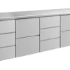 A&S Kühltisch -2 bis +8°C 2330x700x850mm mit 2x zwei Schubladen und 2x drei Schubladen (4DZDZ)