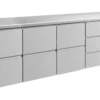 A&S Kühltisch -2 bis +8°C 2330x700x850mm mit 3x zwei Schubladen und 1x drei Schubladen (4ZZZD)