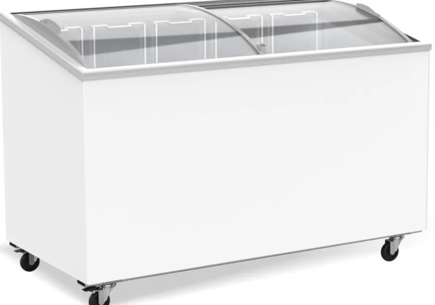 A&S Tiefkühltruhemit Glasschiebedeckeln, 397 Liter, 5 Körbe