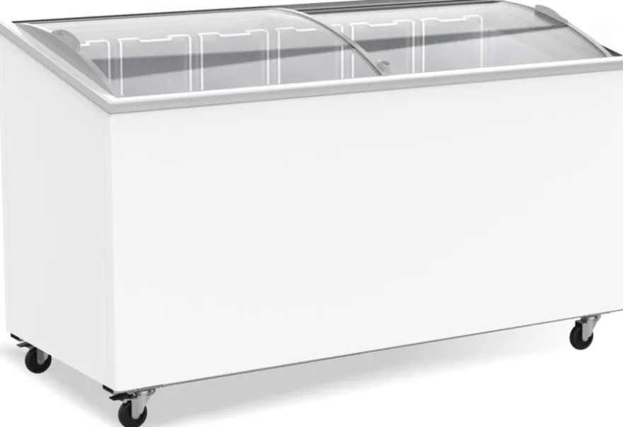 A&S Tiefkühltruhemit Glasschiebedeckeln, 461 Liter, 6 Körbe
