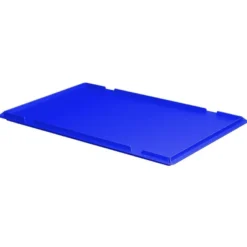 Auflagedeckel für Euro-Stapelbehälter -blau