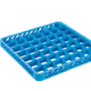Aufsatz 49 Fächer 60x60 mm für Spülkorb, blau