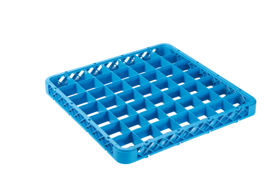 Aufsatz 49 Fächer 60x60 mm für Spülkorb, blau