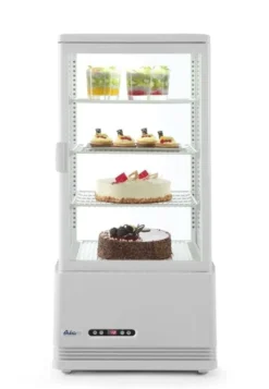 Aufsatz Vitrine schwarz 78 l Anti-Beschlag Höhe 966 mm