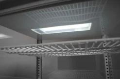Aufsatz Vitrine schwarz 78 l Anti-Beschlag Höhe 966 mm