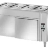 Ausgabe Warmhaltetisch PROFI belüftet mit Schiebetüren 1500x700x890 - 4x GN 1/1