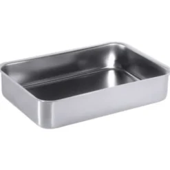 Auslage-/Auflaufform 30 cm aus Edelstahl 18/10, seidenmatt poliert